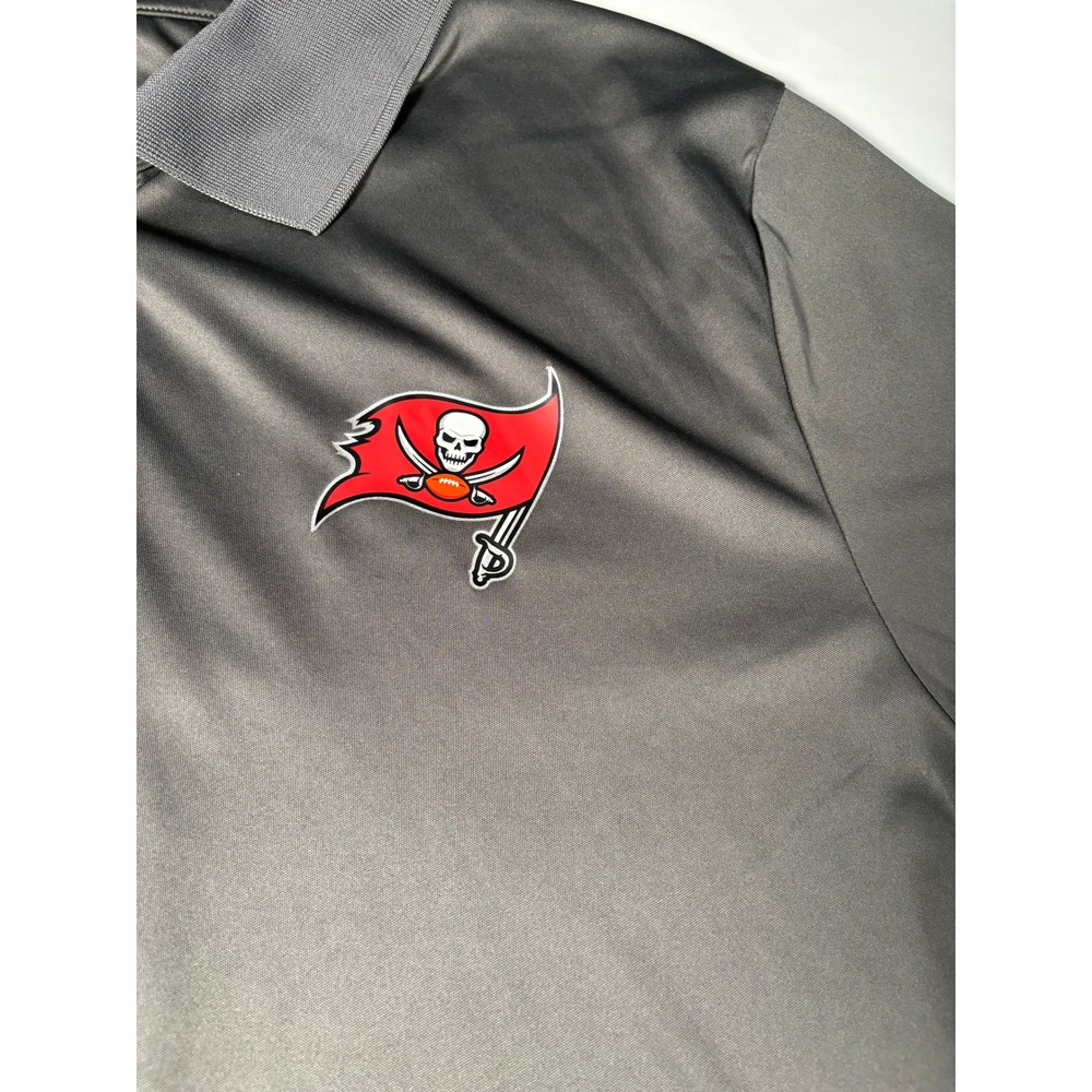 Fanatics Tampa Bay Buccaneers Men's Large Gray Performance Polo Shirt NFL - Picture 3 of 6